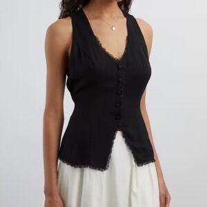 Reformation Skylar Top Black